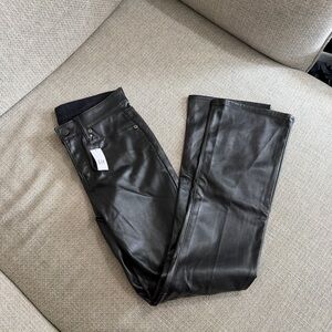 NWT Gap “Baby Boot” Mid-Rise Leather Pants